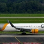 Condor - Boeing 767-330(ER)(WL) - D-ABUE  mit "Condor" Logo graugelb<br />DUS - Parkdeck P7 - 24.7.2021
