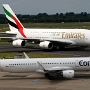 Condor - Airbus A321-211 - D-ATCG - unbemalt und ohne Logo<br />Emirates - Airbus A380-861 - Registrierung nicht bekannt<br />DUS - Besucherterrasse - 5.6.2019
