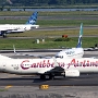 Caribbean Airlines - Boeing 737-8Q8(WL) - 9Y-JMD<br />WestJet - Boeing 737-8CT(WL) - C-FKRF<br />jetBlue - Airbus A320-232 - N524JB<br />JFK - Poolarea TWA Hotel - 17.8.2019 - 4:58 PM<br />