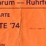 Franz K. am 1.6.1974 im Ruhrfestspielhaus Recklinghausen. Hier landet man wenn man eine Freundin hat die aktives Gewerkschaftsmitglied ist.