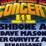 5.9.1975 - A Golden Summer Night<br />Mit der Baker Gurvitz Army und Wishbone Ash. An Dave Mason und Renaissance kann ich mich nicht erinnern. 