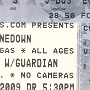 Shinedown -am 28.9.2009 im House of Blues, Las Vegas.<br />Vorgruppen: Cavo, Sick Puppies.<br /><br />Tolles Konzert einer Band, von der wir nur vorher ein einziges Lied kannten. Sehr ausdrucksstarker Sänger, der leicht an den jungen Meat Loaf erinnerte, auch von der Mimik her.....<br />Cavo: Nicht meine Musiik - Sick Puppies: hörbar......