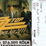 ZZ Top - am 27.6.2011 am Tanzbrunnen Köln<br /><br />Viel Blues - viele alte Hits. Tolles Konzert. Leider keine Sitzplätze für die kurze Pause zwischendurch ....
