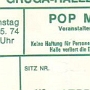 Pop Meeting - Grugahalle Essen - ein rein deutsches Festival am 11.5. 1974 mit Eloy, Epitaph, Guru Guru, Pell Mell und Time of Commotion.