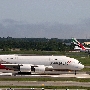 Asiana Airlines - Airbus A380-841 - HL7635<br />Emirates - Airbus A380-861 - A6-EEQ "United for Wildlife" special colours<br />JFK - Poolarea TWA Hotel - 17.8.2019 - 2:33 PM