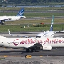Caribbean Airlines - Boeing 737-8Q8(WL) - 9Y-JMD<br />WestJet - Boeing 737-8CT(WL) - C-FKRF<br />jetBlue - Airbus A320-232 - N524JB/Blue Belle<br />JFK - Poolarea TWA Hotel - 17.8.2019 - 4:59 PM