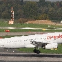 Corendon - Airbus A320-231 - ZS-GAZ<br />DUS - Besucherterrasse - 23.10.2019 - 11:07<br />