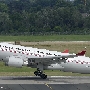 Turkish Airlines - Airbus A330-303 - TC-JNC/Kushimoto "Retro" Livery<br />DUS - Parkhaus P7 - 27.6.2021 - 11:11<br />die selbe Maschine wie im letzten Bild, diesmal beim Start