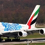 Emirates - Airbus A380-800 - A6-EOT "Expo 2020 Mobility/Blue" Livery<br />DUS - Besucherterrasse - 25.3.2019