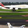 Private -  Let L-410UVP-E Turbolet - OK-LRB<br />Emirates - Airbus A380-861 - A6-EDC<br />DUS - Besucherterrasse - 23.10.2019